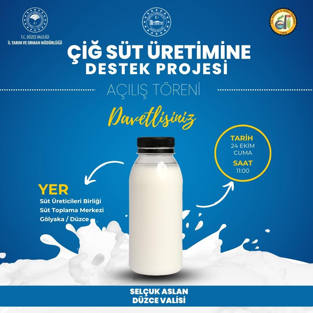 Düzce’de Süt Üretimine Güç Katacak Yeni Proje Başlıyor!