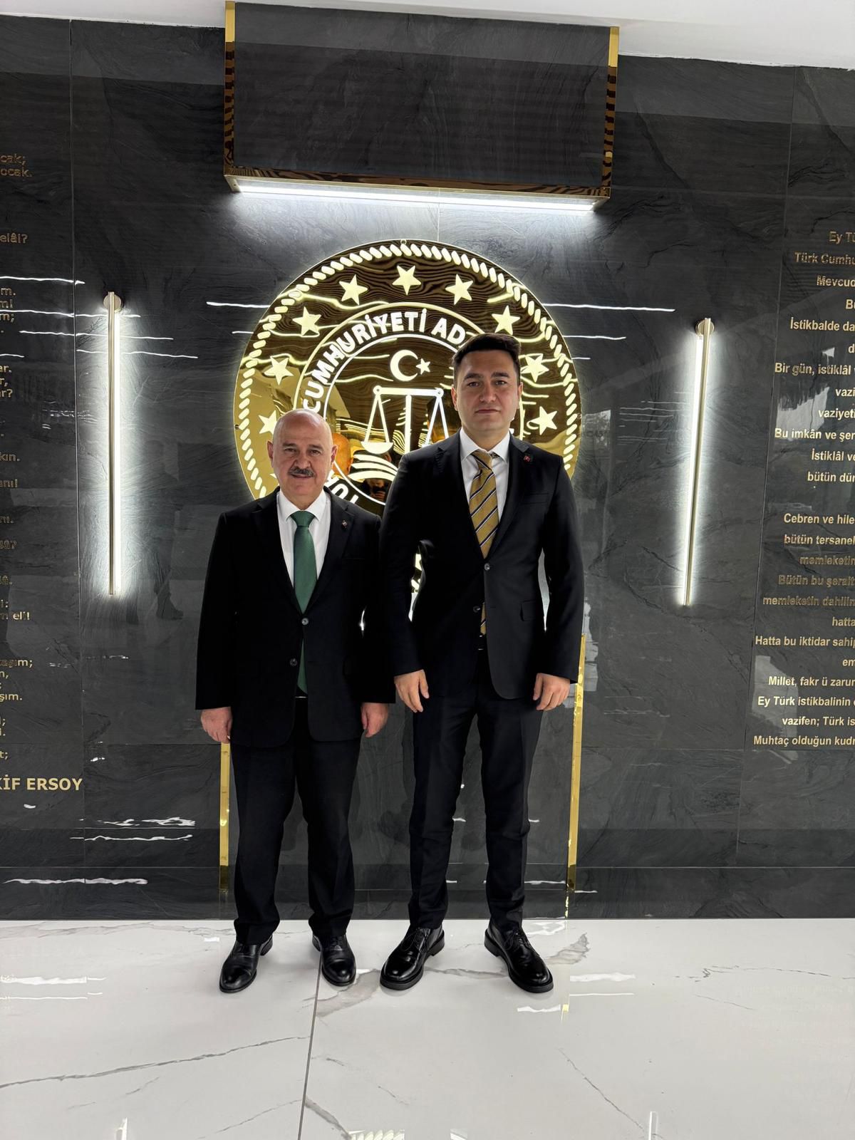 Rektör Nedim Sözbir, Başsavcı Yasin Emre’yi Ziyaret Etti