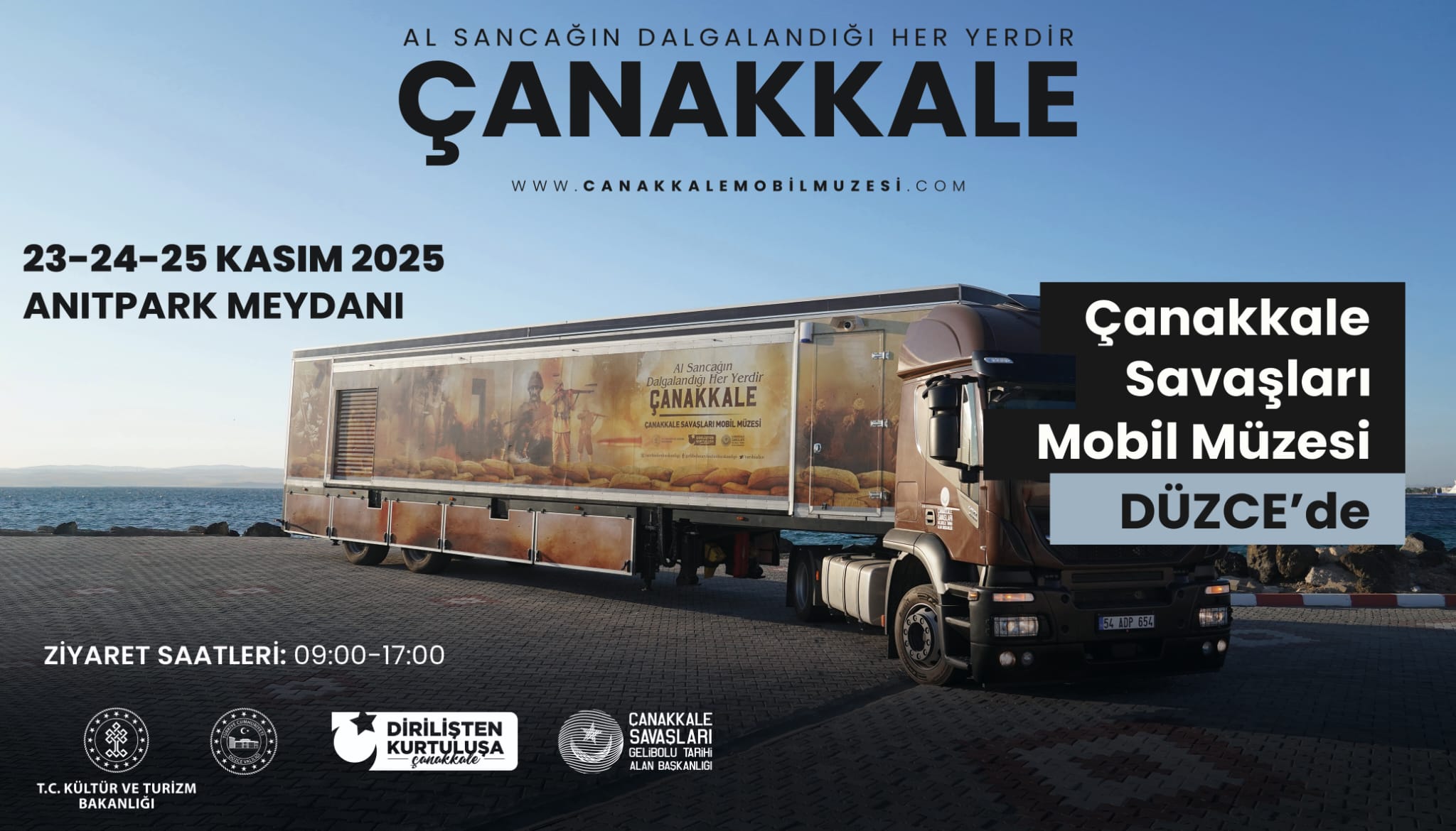 Çanakkale Savaşları Mobil Müzesi 23-25 Kasım’da Düzce’de Ziyarete Açılıyor