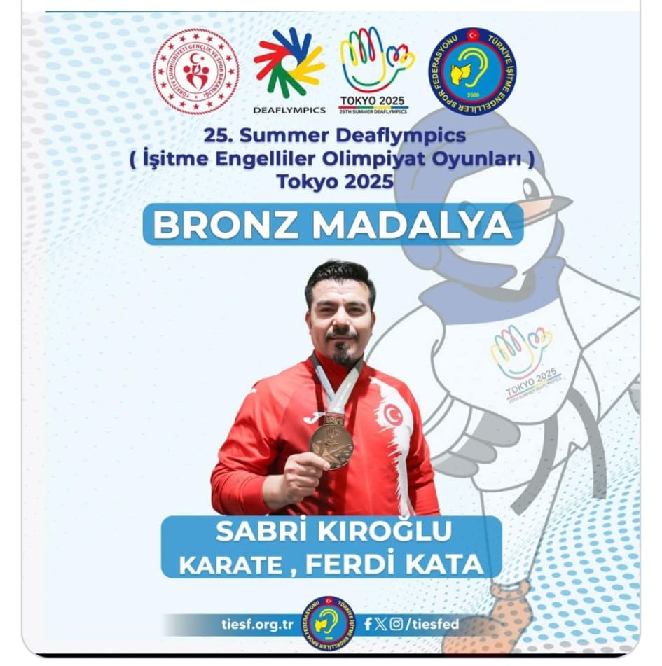 Sabri Kıroğlu Tokyo 2025 Deaflympics’te Bronz Madalya Kazandı