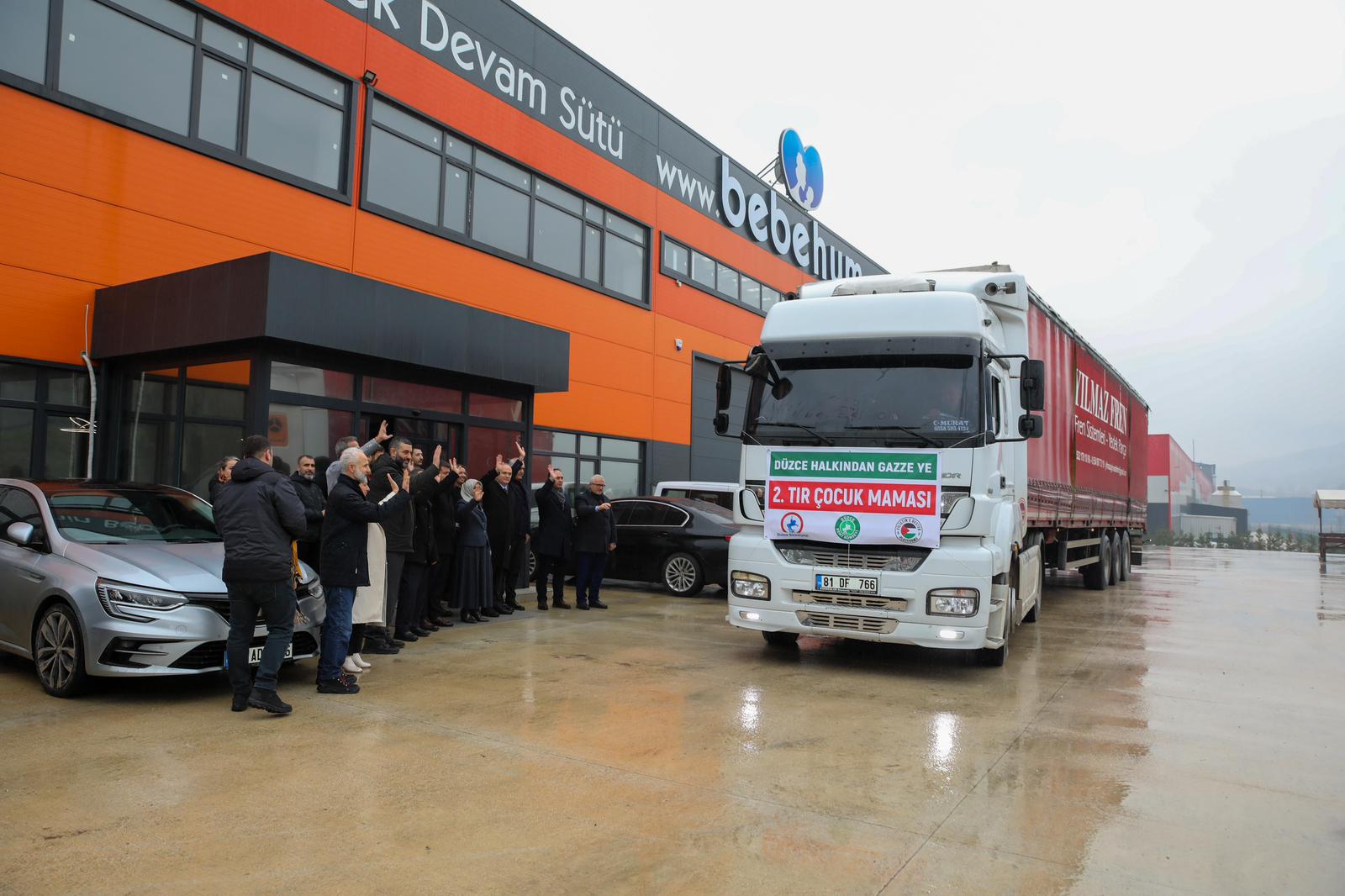 Düzce’den Gazze’ye Umut Köprüsü: 23 Bin Paket Bebek Maması Dualarla Uğurlandı
