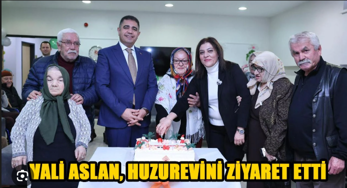 Vali Aslan, Huzurevi Sakinleriyle Yeni Yılı Birlikte Karşıladı
